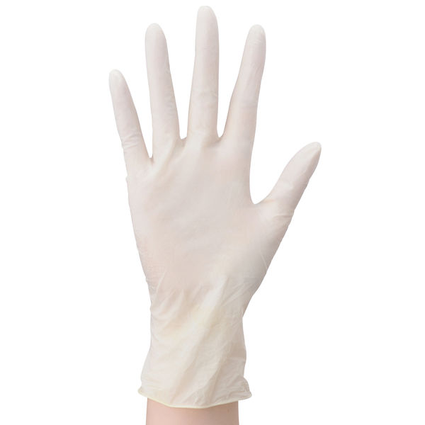 AS ONE 粉なしラテックス手袋 Mサイズ100枚入り 10箱 【公式通販】