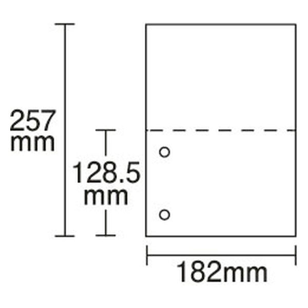 小林クリエイト 領収証用紙 B5ミシン目入り 2穴 白色 無地 1箱（500枚入） - アスクル