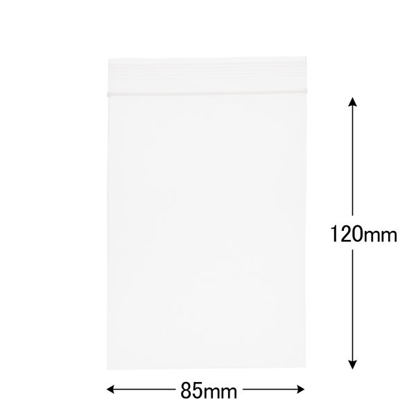 アスクルオリジナル チャック袋（チャック付き袋） 0.04mm厚 A7 85mm