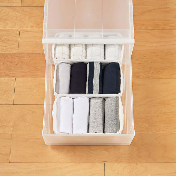 まとめ買いセット】無印良品 ポリプロピレン クローゼットケース 大 1