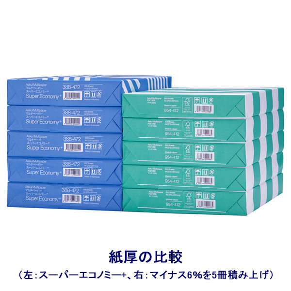 コピー用紙 マルチペーパー マイナス6% A4 1冊（500枚入） 国内生産品