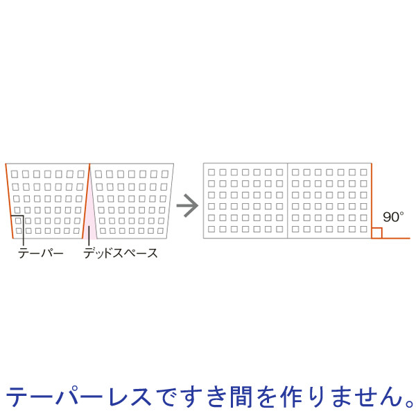 【最安値】 Like-it(ライクイット) ブリックス 210ミドルL ホワイト 9014 机上用品・文具収納