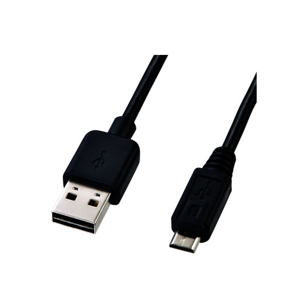 USBケーブル 両面USB-A（オス）MicroB（オス） 2m USB2.0 KU