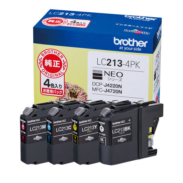 ブラザー（brother） 純正インク LC213-4PK 1パック（4色入