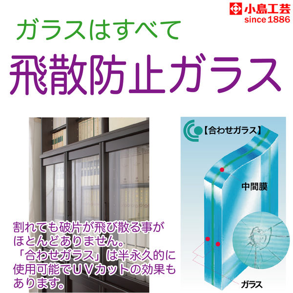 小島工芸 【設置込】BB ベーシックボードシリーズ 開戸タイプ書棚 本棚