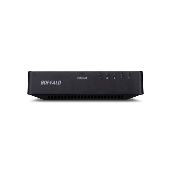 バッファロー 10/100Mbps対応 スイッチングHub プラ LSW4-TX-5EP/BKD 1