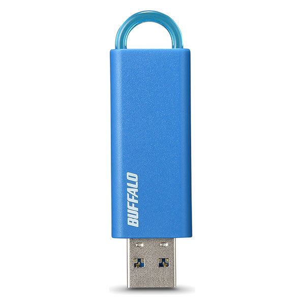 バッファロー RUF3-KS16GA-BL ノックスライド USB3.1 ( Gen1 ) USBメモリー 16GB ブルー