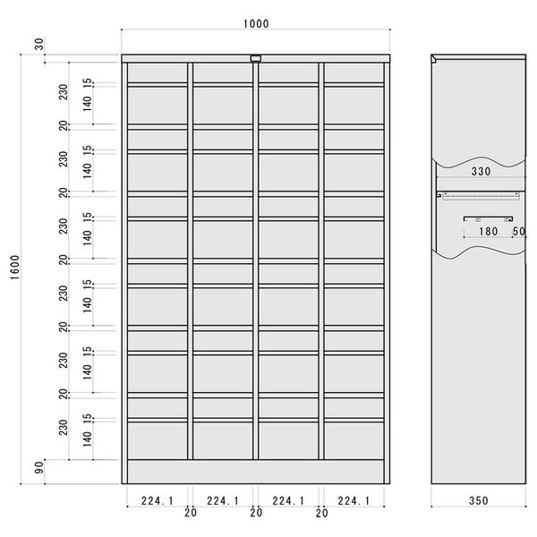 組立設置込】イトーキ シューズボックス24人用 HDK-1046AT-WE 幅 組立設置込】イトーキ シューズボックス24人用 HDK-1046AT-WE 幅