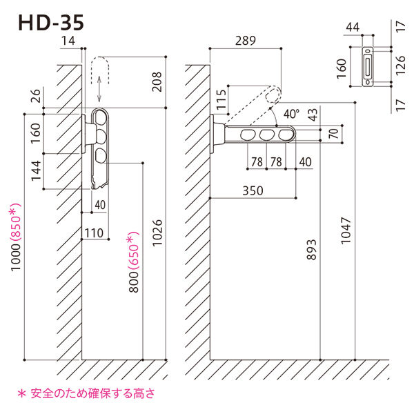 川口技研 ホスクリーン HD型 ホワイト HD-35-W 1パック（2本