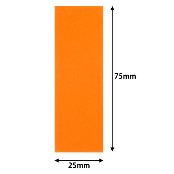 コクヨ タックメモ 蛍光色 付箋 74×25mm 橙 100枚 メ-1303-YR 1セット