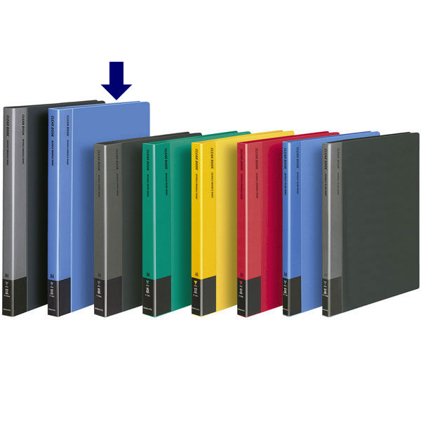 コクヨ クリヤーブック B4S 36穴ミドル金具 ラ-724B 1セット（4冊