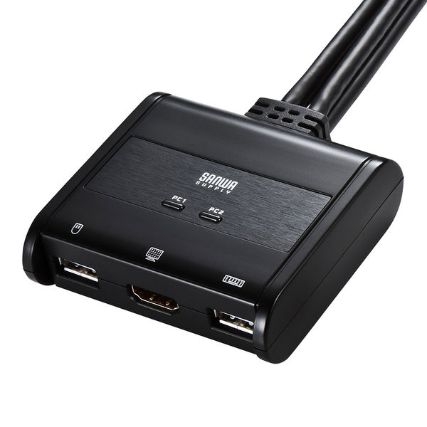 サンワサプライ HDMI対応手元スイッチ付きパソコン自動切替器（2:1