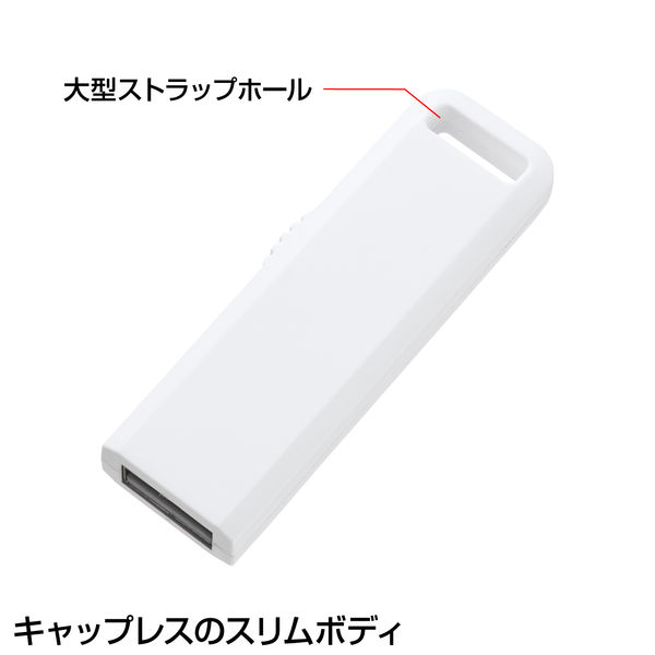 サンワサプライ USB2.0 メモリ UFD-SL8GWN 1個 - アスクル