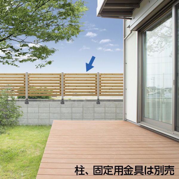 タカショー ボーダーフェンス 120X80 オークル BD-02/4S 1セット