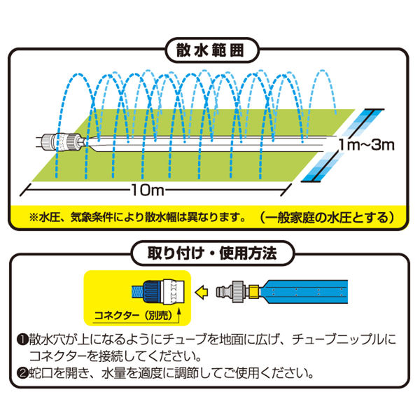 タカギ（takagi）散水チューブ 10m G410 1個 - アスクル