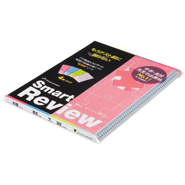 マルマン B5ノート スマートレビュー7mm4冊P N908P 2パック（直送品