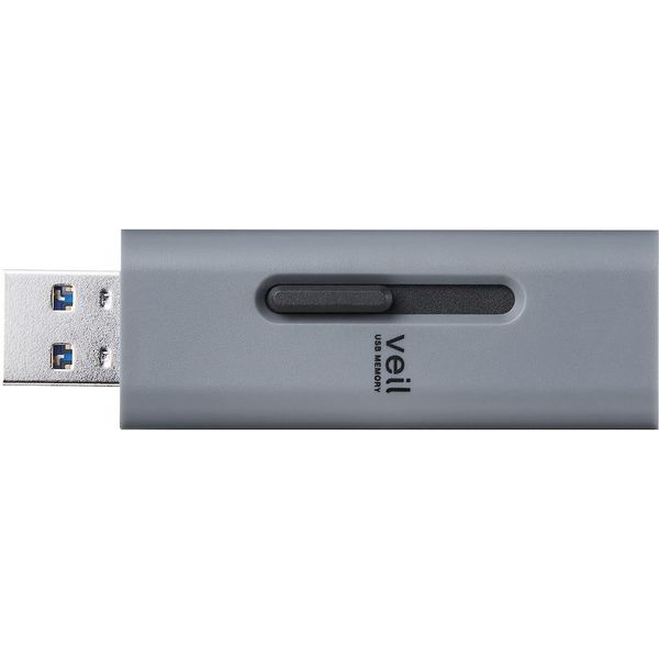 エレコム MF-SLU3032GGY USBメモリー USB3.2 (Gen1) 対応 スライド式 32GB グレー