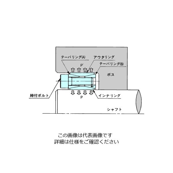 椿本チエイン パワーロック ASシリーズ PL095ー135AS PL095-135AS 1個