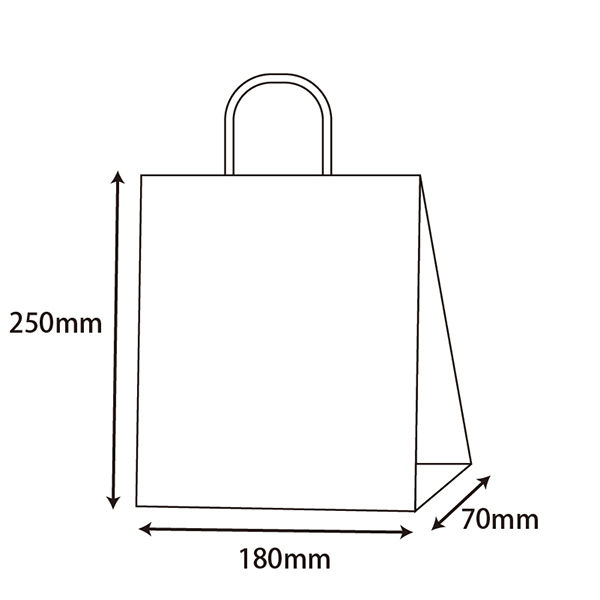 ケース販売】HEIKO 紙袋 スムースバッグ 18-07 未晒無地 003156902 1