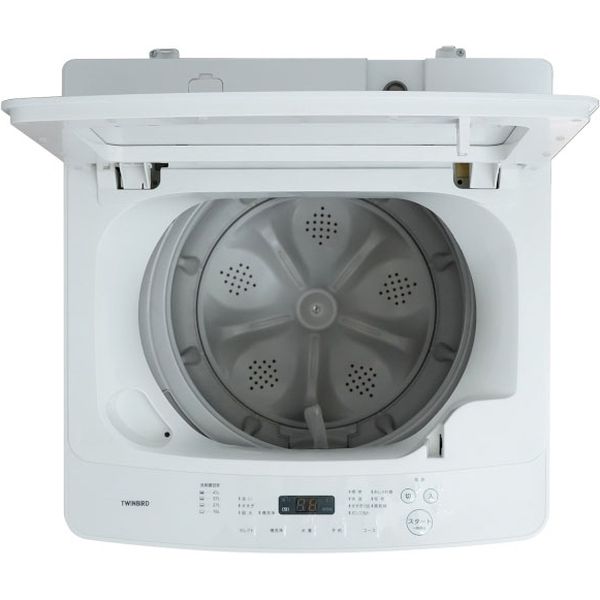 全自動電気洗濯機　５．５ｋｇ WM-EC55W 1台 ツインバード（直送品）