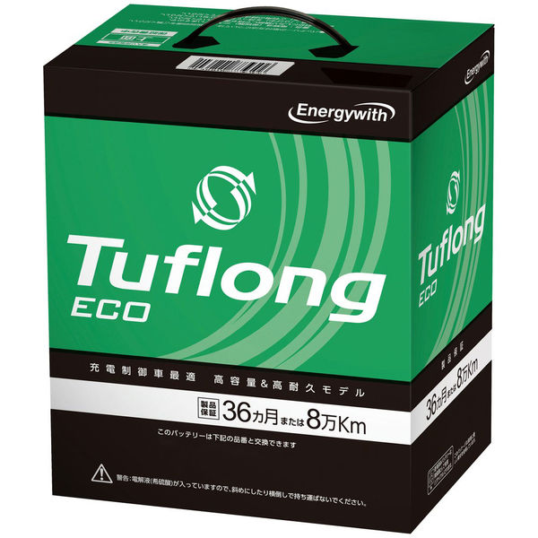 エナジーウィズ/国産車バッテリー 充電制御車対応 高容量 Tuflong ECO ECA 40B19L