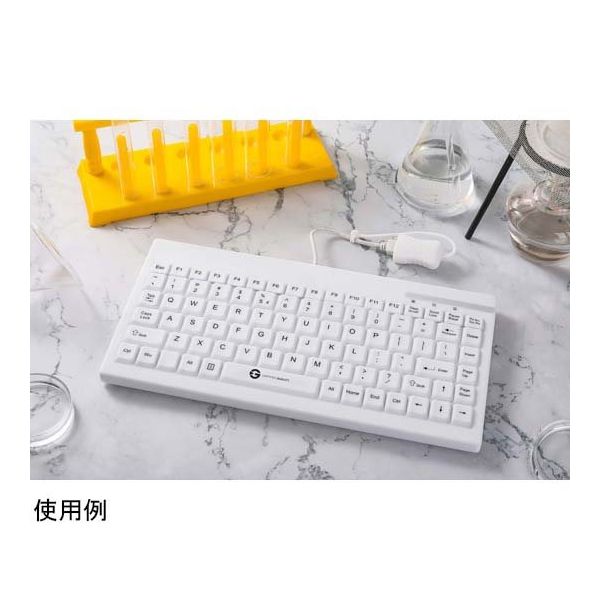 GETT 洗える防水キーボード IP65保護 有線1.8mUSBケーブル 302×151.5