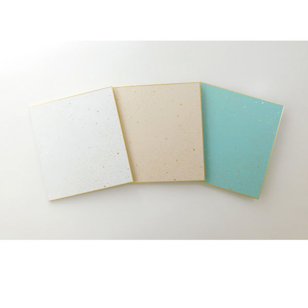 ゼットアンドケイ ミニ二つ折り色紙 スパークリング ミントブルー 62