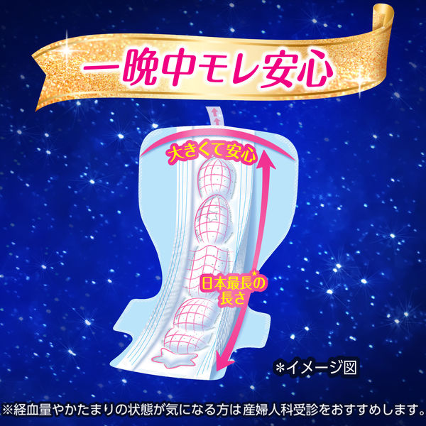 生理用品】 ソフィ 超熟睡 420 特に多い日の夜用 羽つき 42cm 1セット