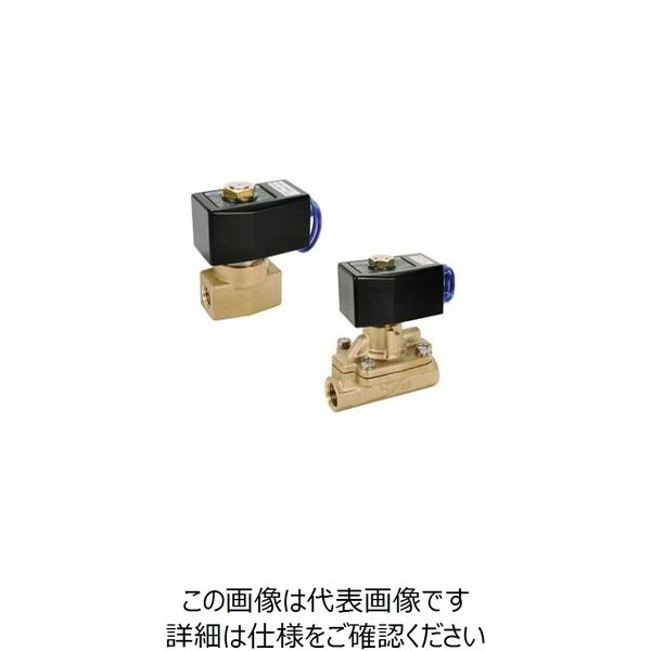 エスコ AC100V・Rc3/8” 2方向電磁弁(パイロット式) EA153HB-13 1個