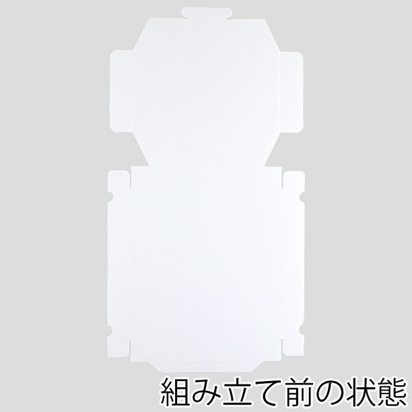 シモジマ ピザ箱 10インチ用 白無地 004200541 1セット（25枚×4袋 合計