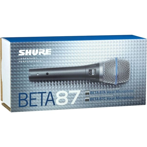 SHURE ボーカル・マイクロホン BETA87A-X 1個（直送品） - アスクル