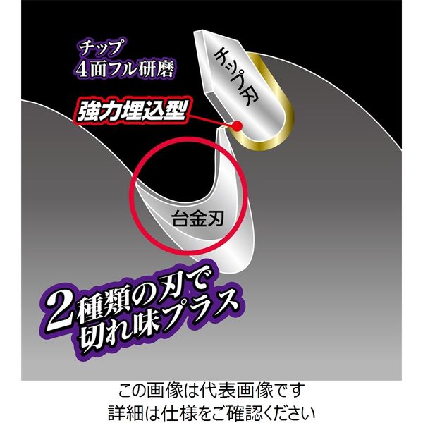 高儀 EARTH MAN 斬丸 電気草刈機用チップソー 二段刃 160mm