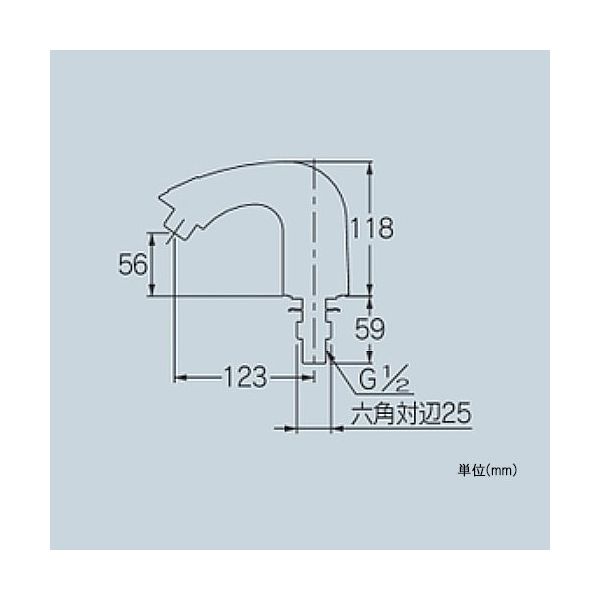 エスコ G 1/2” センサー式水栓 EA468BD-6 1個（直送品） - アスクル