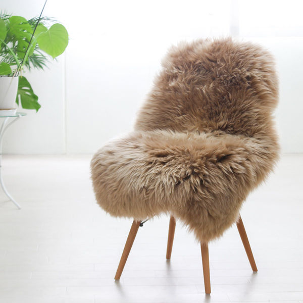 ムートンフリース ファーストレーベル 1匹物 シナモン ムートンラグ