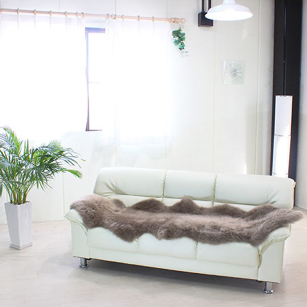 ムートンラグ　ムートンフリース　2匹 mouton＆interior NOBLE ムートンラグ（ ムートンフリース