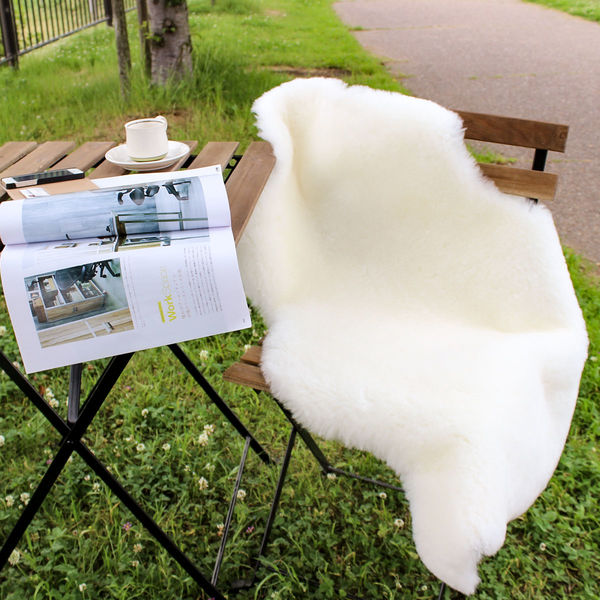 ムートンラグ 天然 ニュージーランド産 短毛 2匹物 ラグ