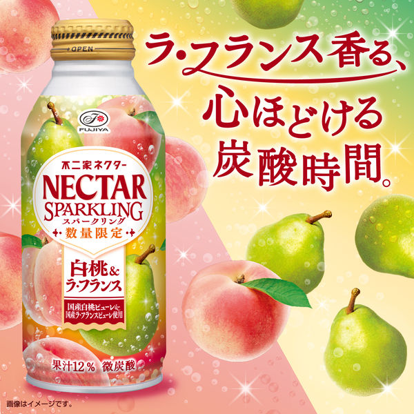 伊藤園 不二家 ネクタースパークリング白桃＆ラ・フランス 380ml 1箱