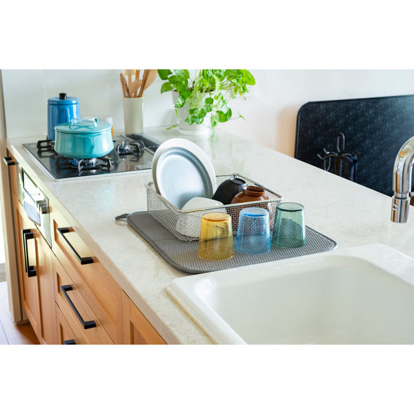 ビーワーススタイル すっきり暮らすセット 水切りかごスクエア+水切りマット 食洗器対応 KN-270029S 1個(直送品) ビーワーススタイル すっきり暮らすセット 水切りかごスクエア+水切りマット 食洗器対応 KN-270029S 1個(直送品)