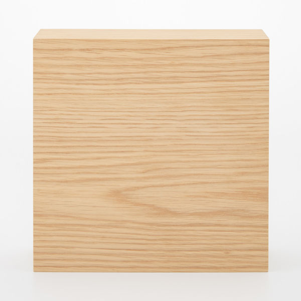 無印良品 木製コレクションスタンド引き扉付き 約幅25.2×奥行8.4×高25.2cm 良品計画