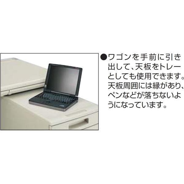 設置込】コクヨ MXVデスクシステム ワゴン３段 3段V3 幅395×奥行605×高