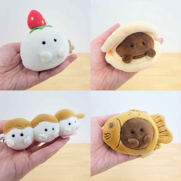 逸品社 キーホルダー ぬいぐるみ もちっとわがしさん マスコット