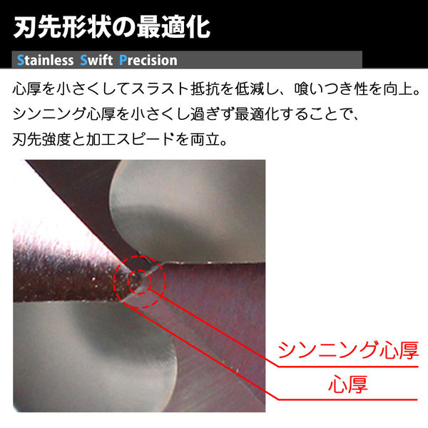 不二越 六角軸ステン用ドリル SwiftPrecision 8.5mm 098095 1本