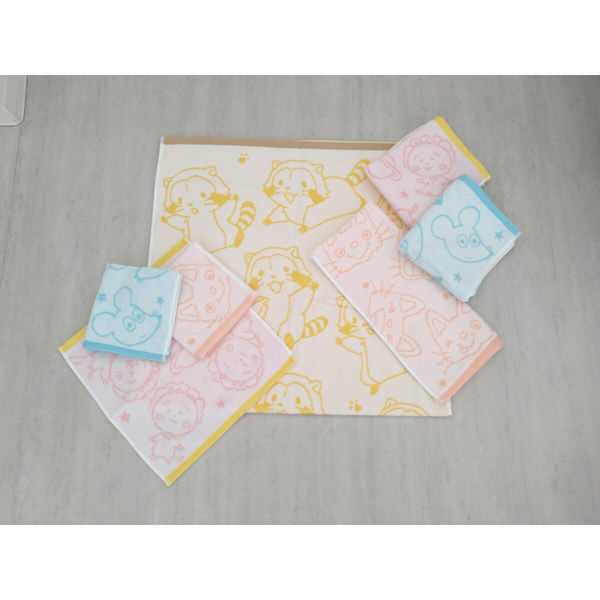 林 フェイスタオル 絵本 キャラクター 無撚糸 34×80cm ノンタン 476968