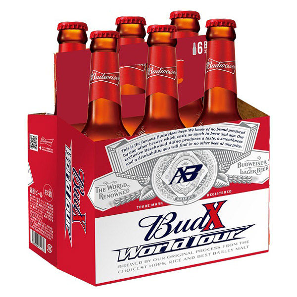 30年以上前の瓶ビール Budweiser ケース 20本セット 古酒 希少