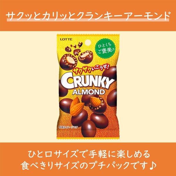 チョコレート菓子 クランキー アーモンドチョコレート プチパック 45g