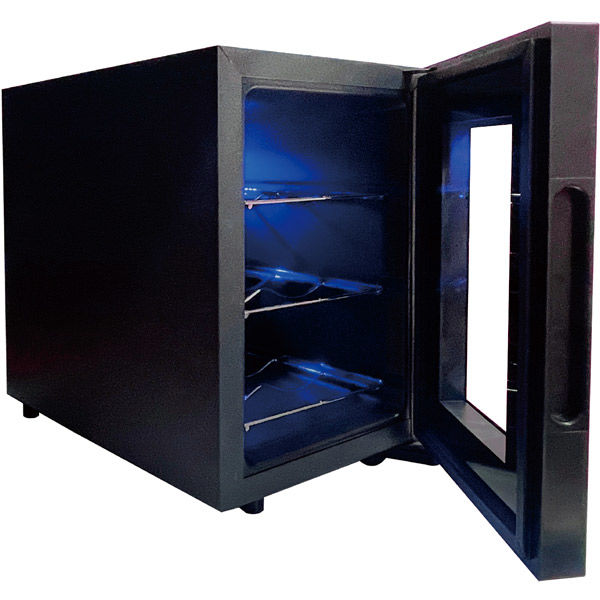 ワインセラー 6棚 黒 熟成保存タイプ単温度ワインセラー 棚6枚/ガラス扉 ブラック