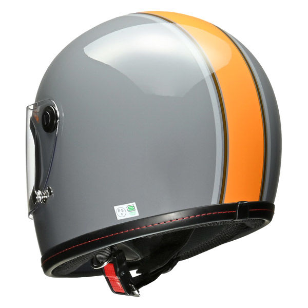 リード工業 Klein フルフェイス グレー×オレンジ M(57-58cm未満