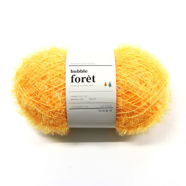 韓国エコたわし毛糸 bubble foret-バブルフォレ- 90g×同色4玉入