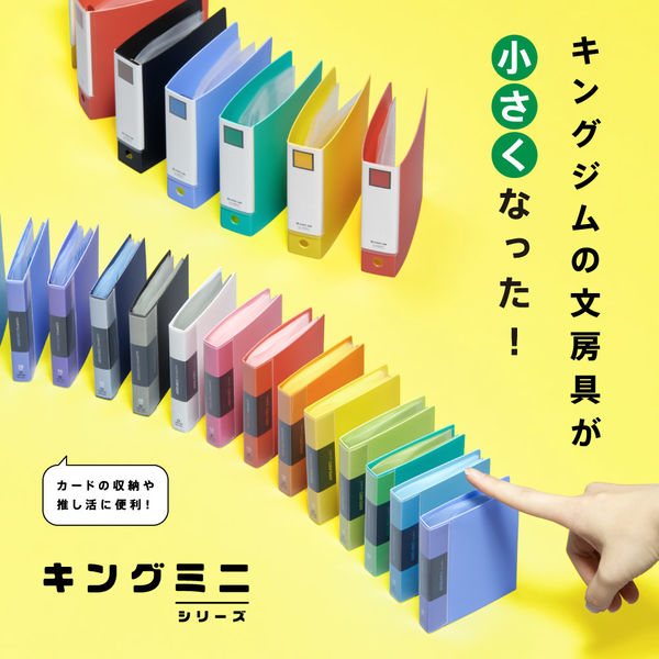 きんに君ページ キングジム ミニカラーベース ホワイト ファイル MN132CーW 1冊