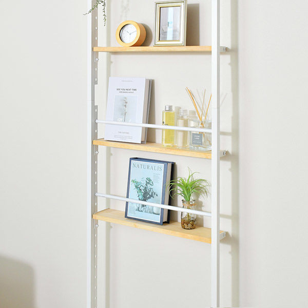 足立製作所 スリムウォールラック【幅40cm/つっぱり式】/ホワイト